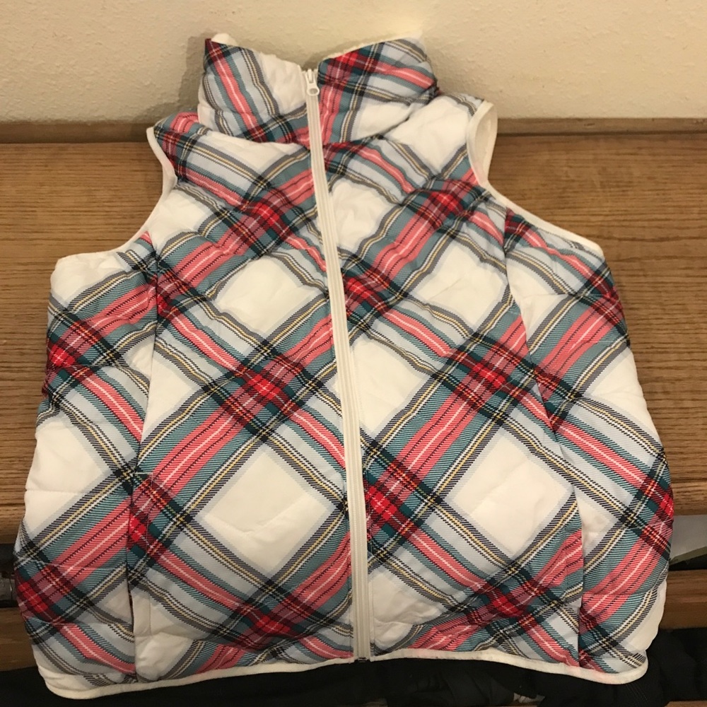 Plaid Puffer Vest